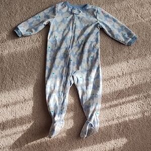 Carter's Blue and White Cloud Footie